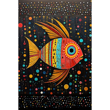 Fish Dot Canvas